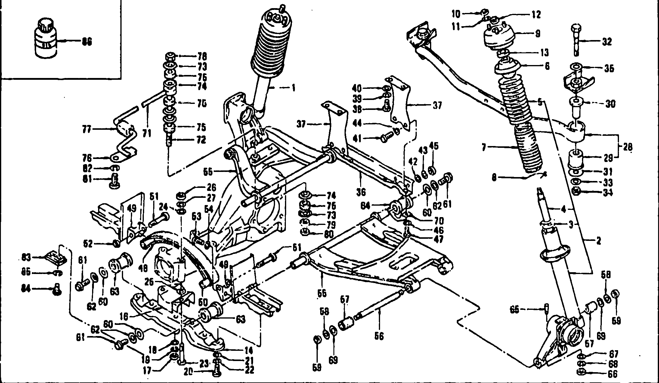 Front End Suspension Part Diagram